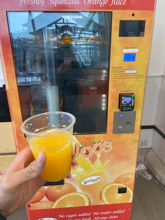 Orange Juice Vending Machine